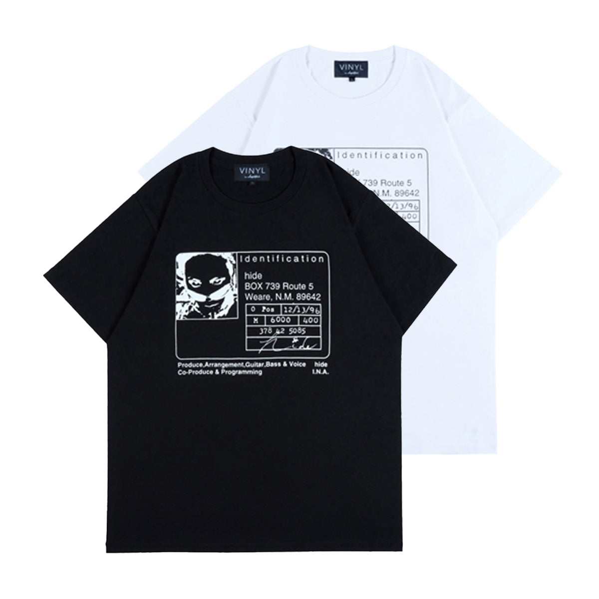 “hide" Tシャツ "PSYENCE"【ヴァイナル バイ アンプリファイア/VINYL by Amplifier】