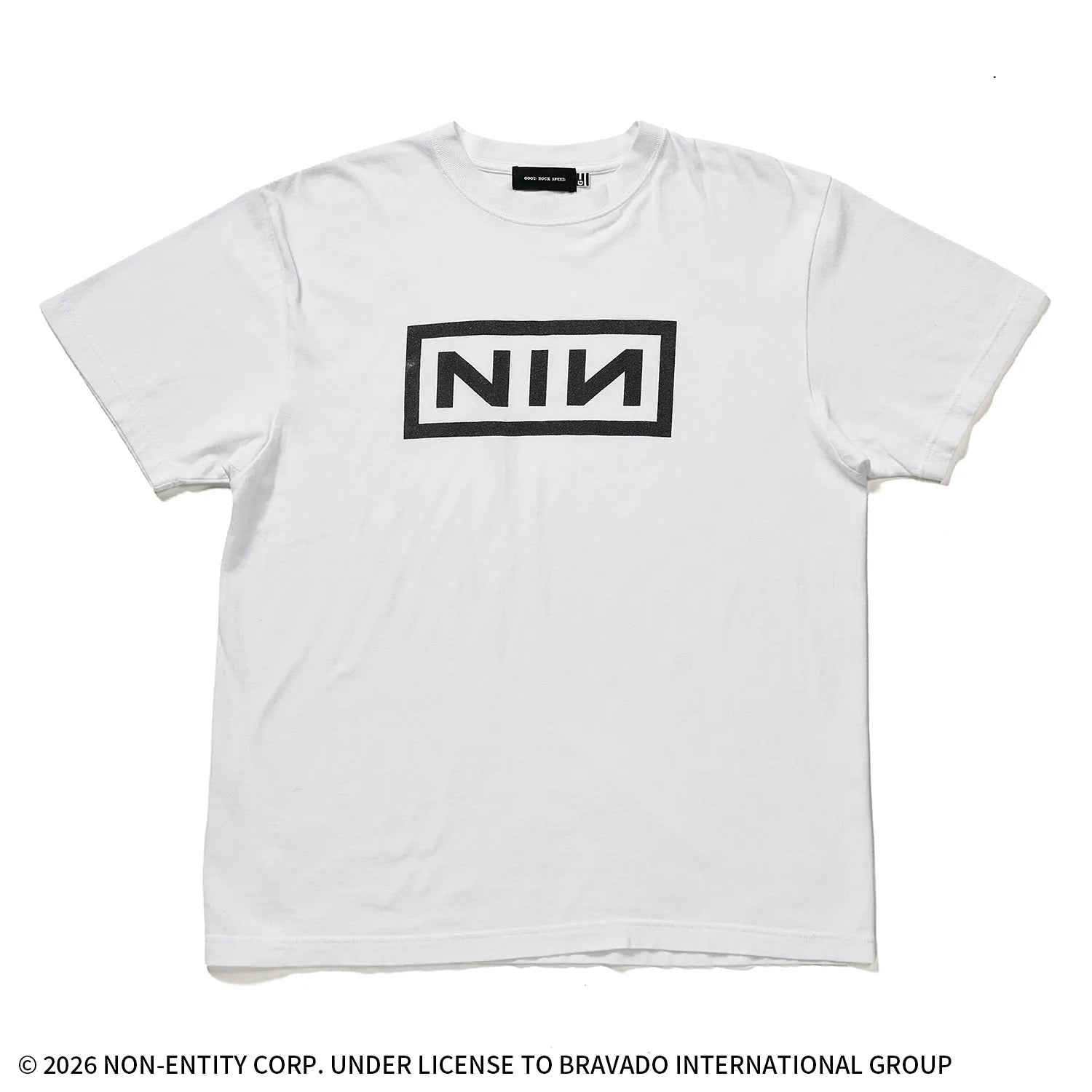 ナイン・インチ・ネイルズ(NINE INCH NAILS)ボックスロゴ Tシャツ 【グッドロックスピード/GOOD ROCK SPEED】