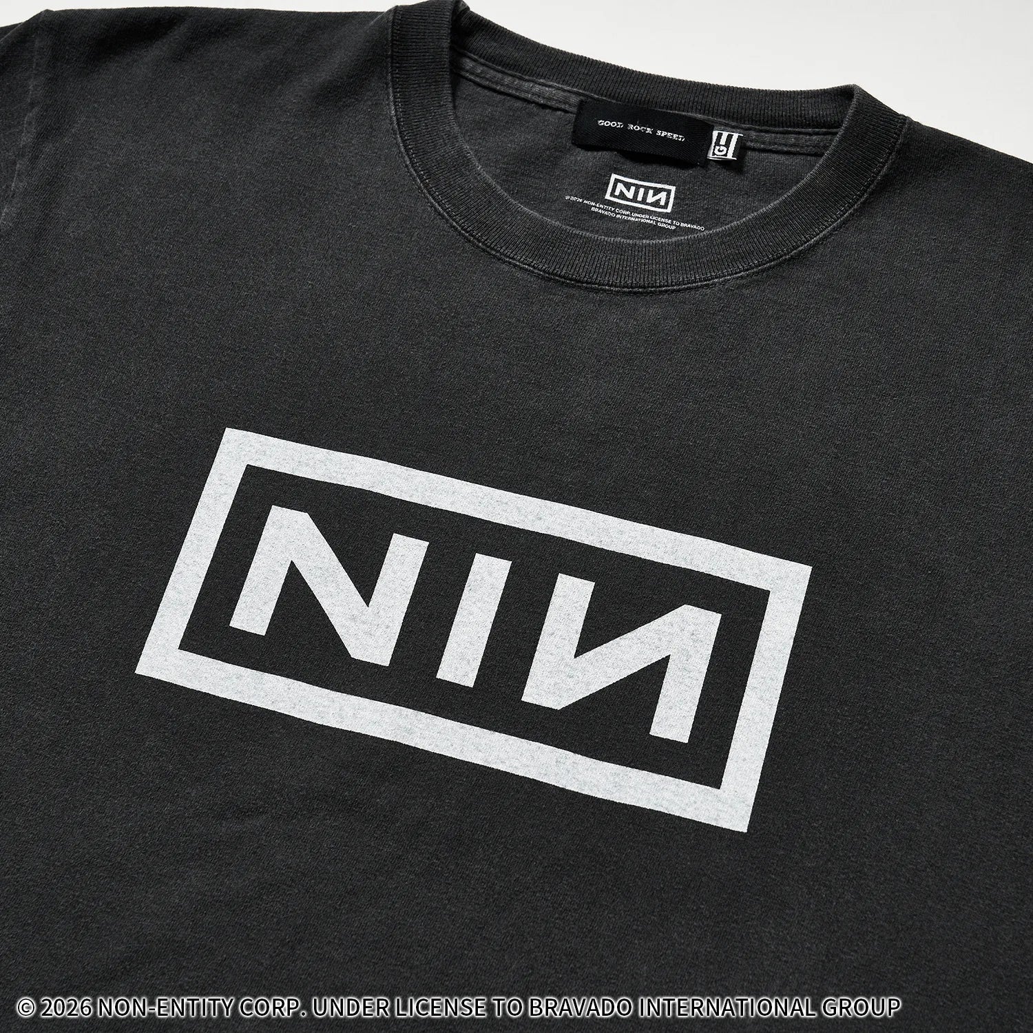 ナイン・インチ・ネイルズ(NINE INCH NAILS)ボックスロゴ Tシャツ 【グッドロックスピード/GOOD ROCK SPEED】
