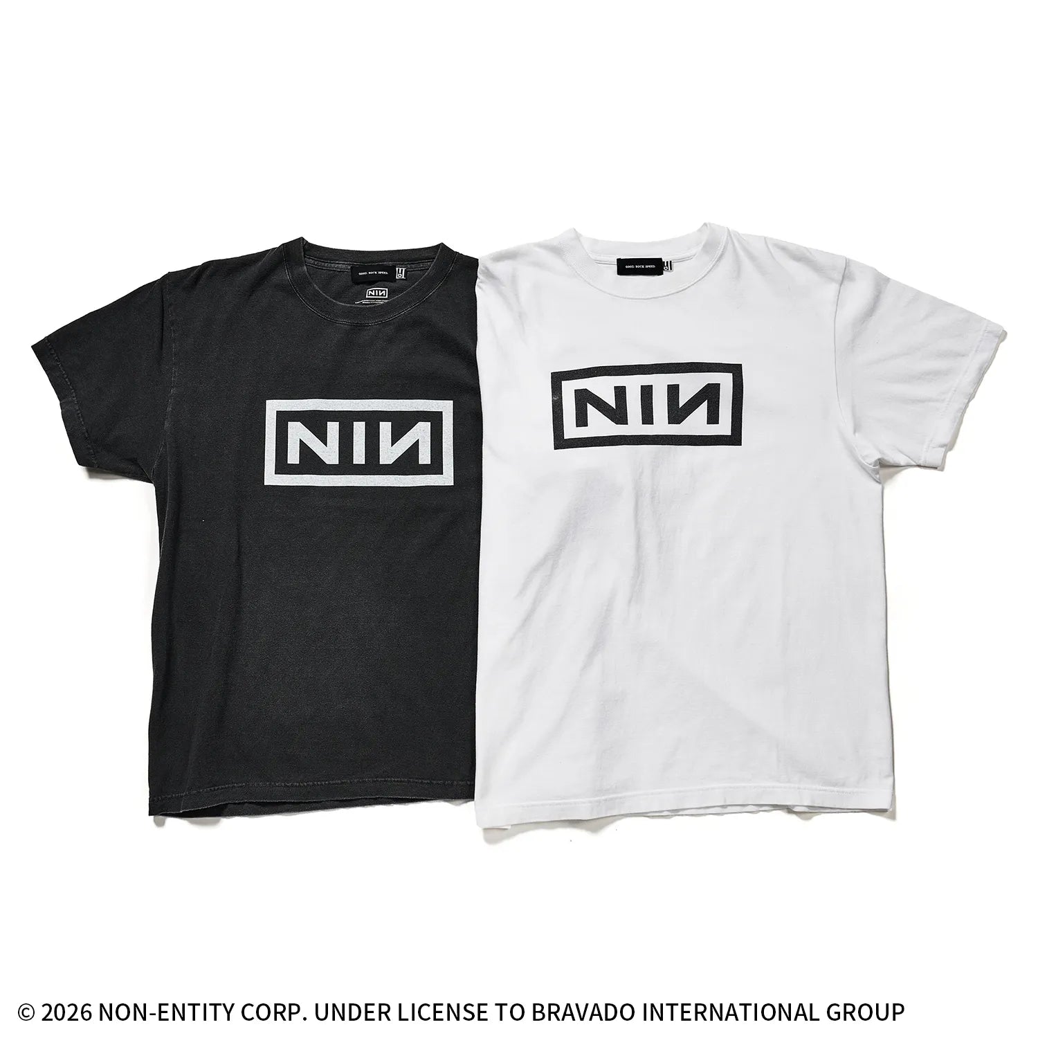 ナイン・インチ・ネイルズ(NINE INCH NAILS)ボックスロゴ Tシャツ 【グッドロックスピード/GOOD ROCK SPEED】