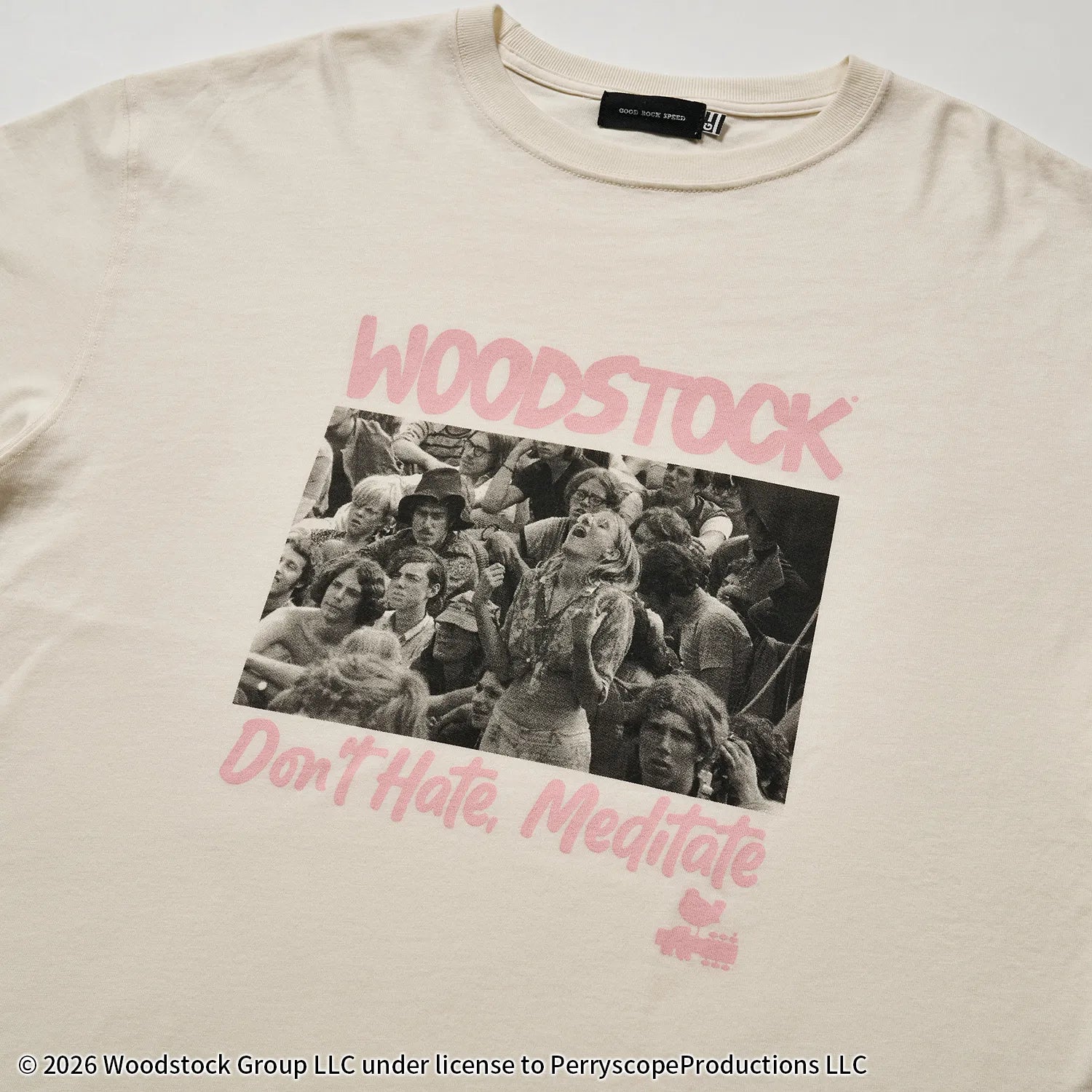 ウッドストック(WOODSTOCK)DON`T HATE,MEDITATE Tシャツ【グッドロックスピード/GOOD ROCK SPEED】