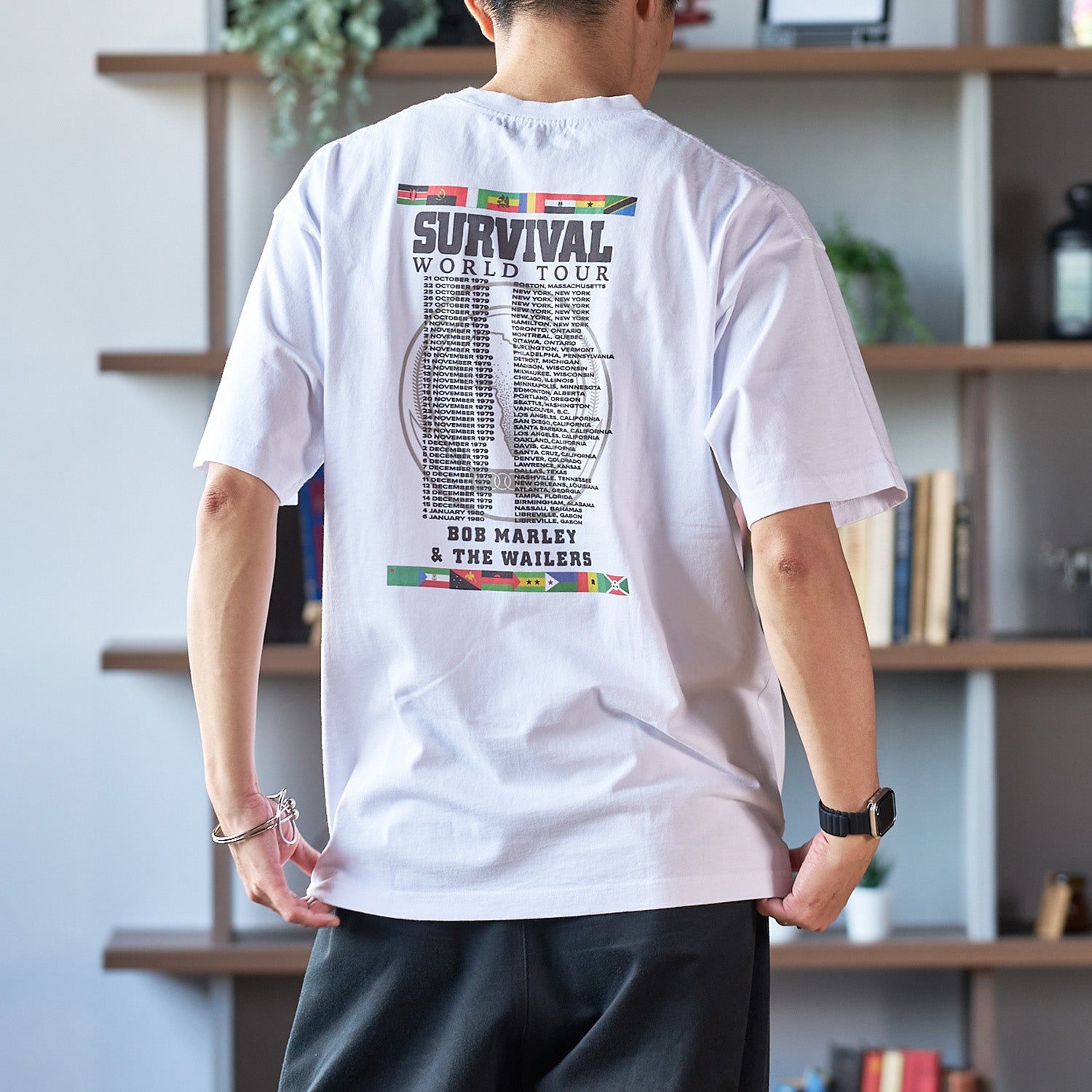 ボブ・マーリー(BOB MARLEY)SURVIVAL WORLD TOUR Tシャツ【U/MUSIC】