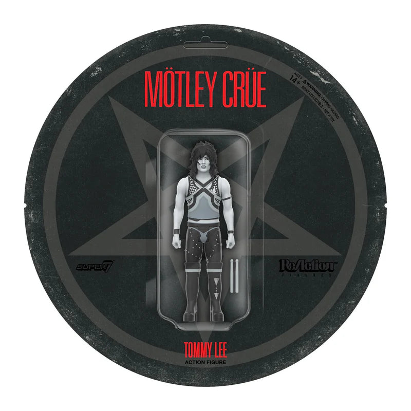 モトリー・クルー(MOTLEY CRUE): トミー・リー(シャウト・アット・ザ・デヴィル/ ブラック&ホワイト ver.) 【SUPER 7】リ・アクション