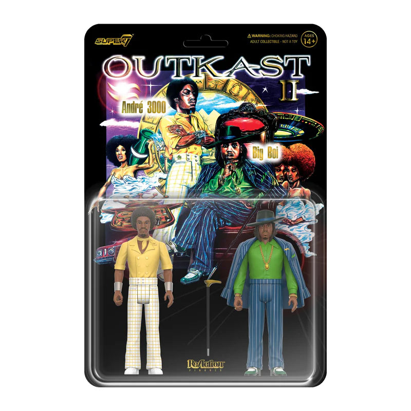 アウトキャスト(OUTKAST): ビッグ・ボーイ&アンドレ3000(Aquemini ver.)2PK 【SUPER 7】リ・アクション