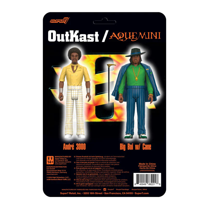 アウトキャスト(OUTKAST): ビッグ・ボーイ&アンドレ3000(Aquemini ver.)2PK 【SUPER 7】リ・アクション