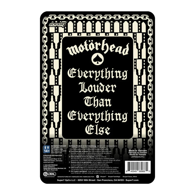 モーターヘッド(MOTORHEAD): レミー・キルミスター(エース・オブ・スペード ver.)  【SUPER 7】リ・アクション