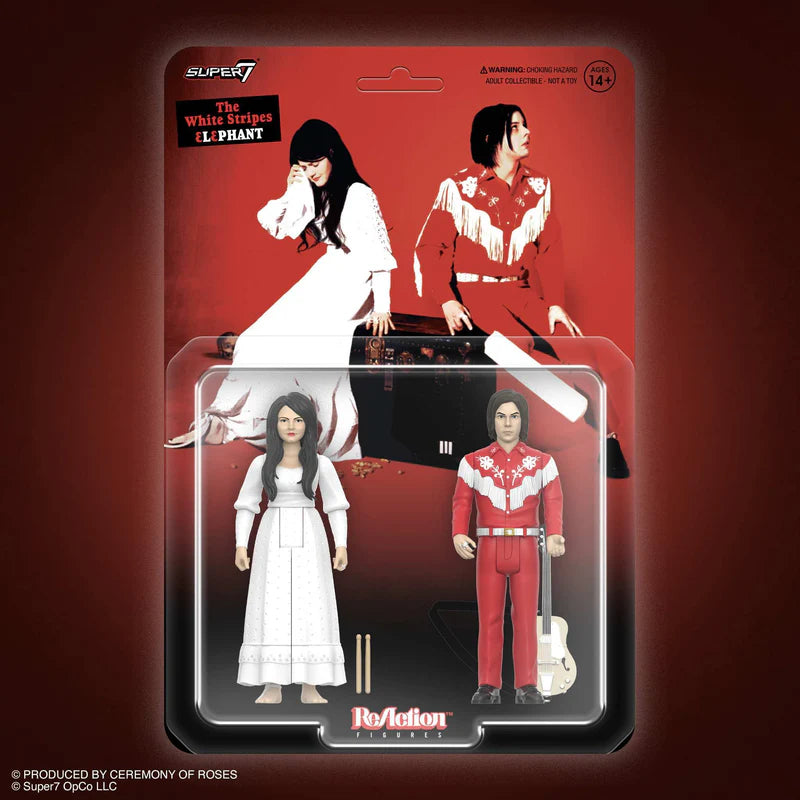 リ・アクション/ THE WHITE STRIPES ジャック・ホワイト&メグ・ホワイト 2PK Elephant ver.