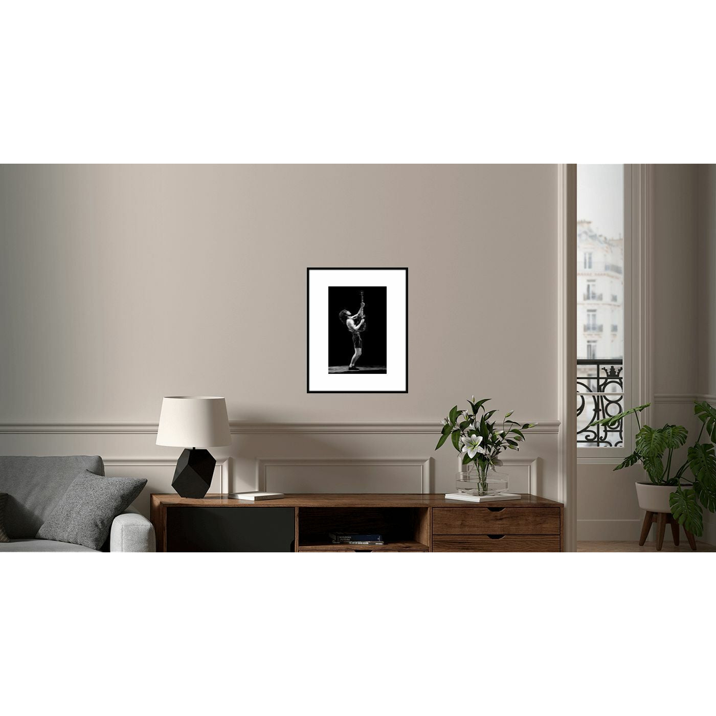 AC/DC ANGUS YOUNG ポスター(フレームセット) 【YELLOW KORNER】