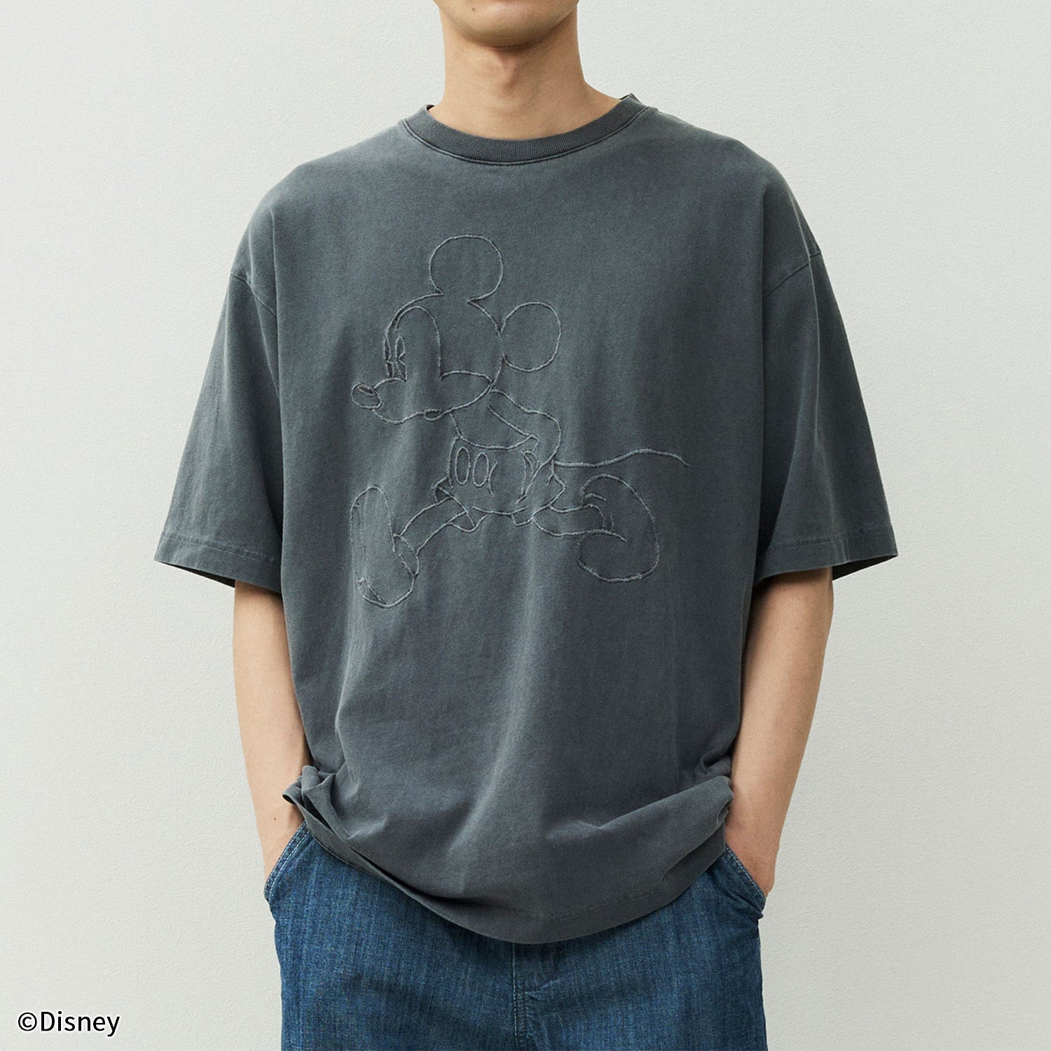【ディズニー/Disney】ミッキー・マウスTシャツ(刺繍)