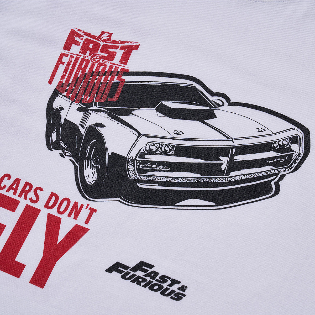 映画『ワイルド・スピード』グラフィックTシャツ 車は飛ばない