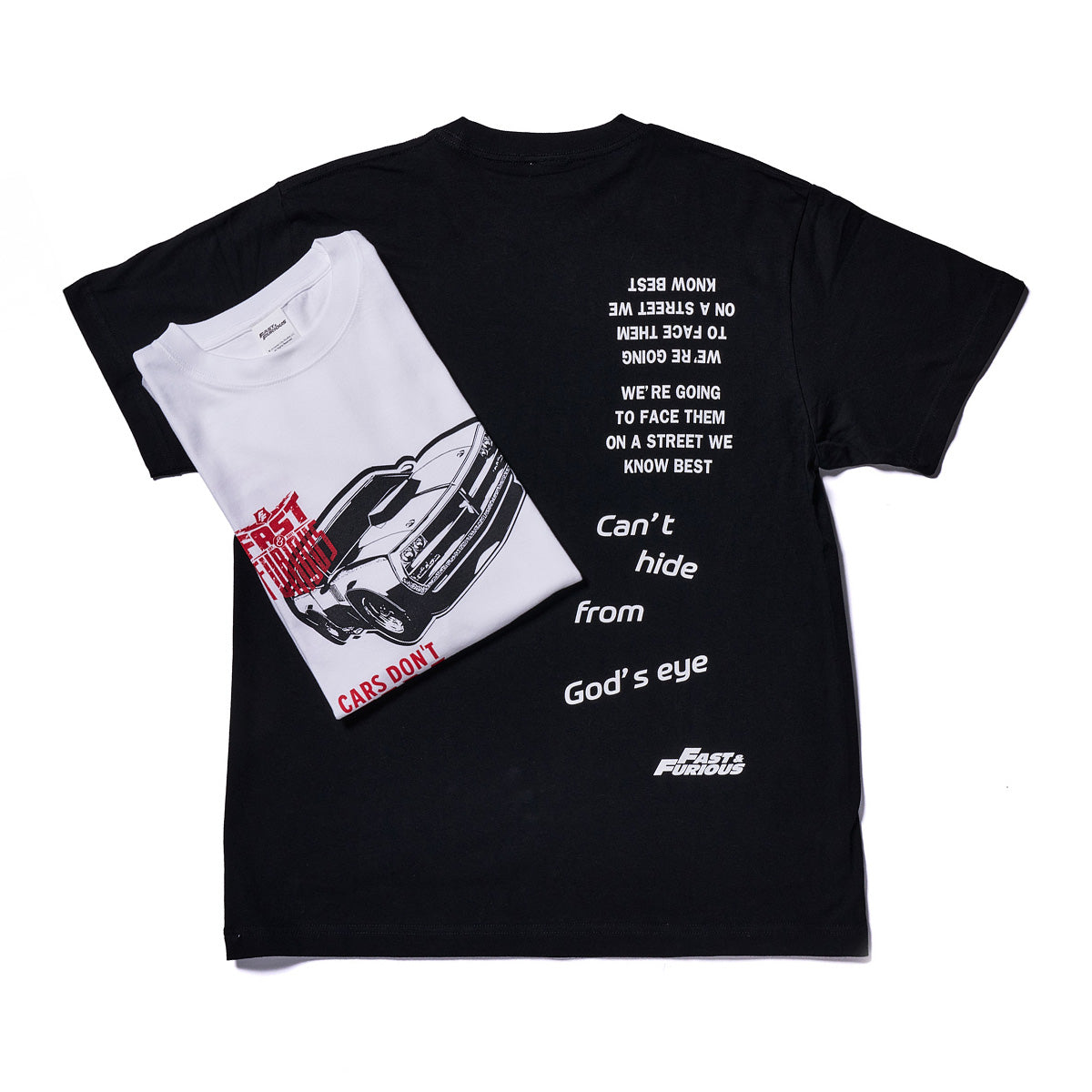 映画『ワイルド・スピード』グラフィックTシャツ 車は飛ばない