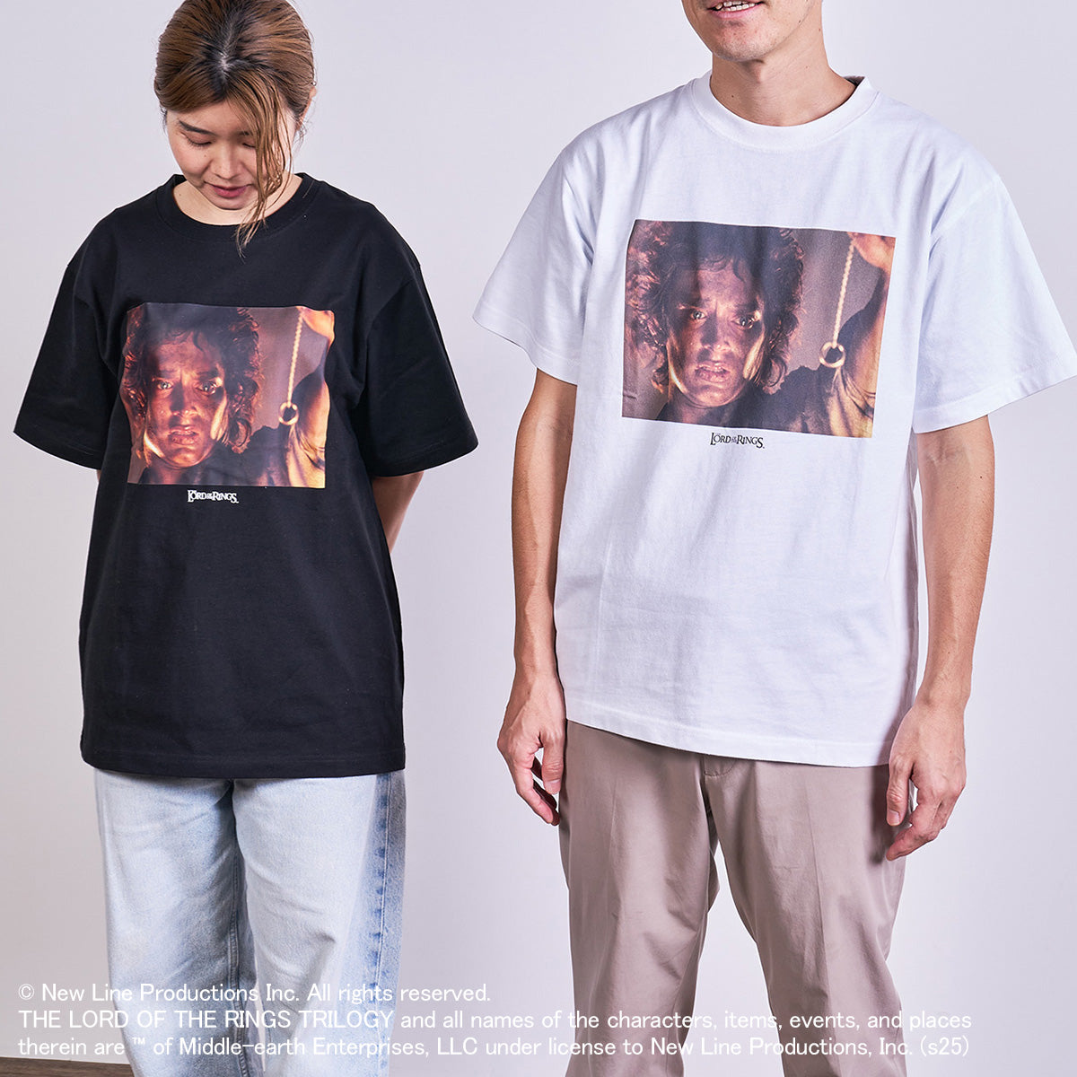 右:身長174cm Lサイズ着用、左:身長159cm Lサイズ着用