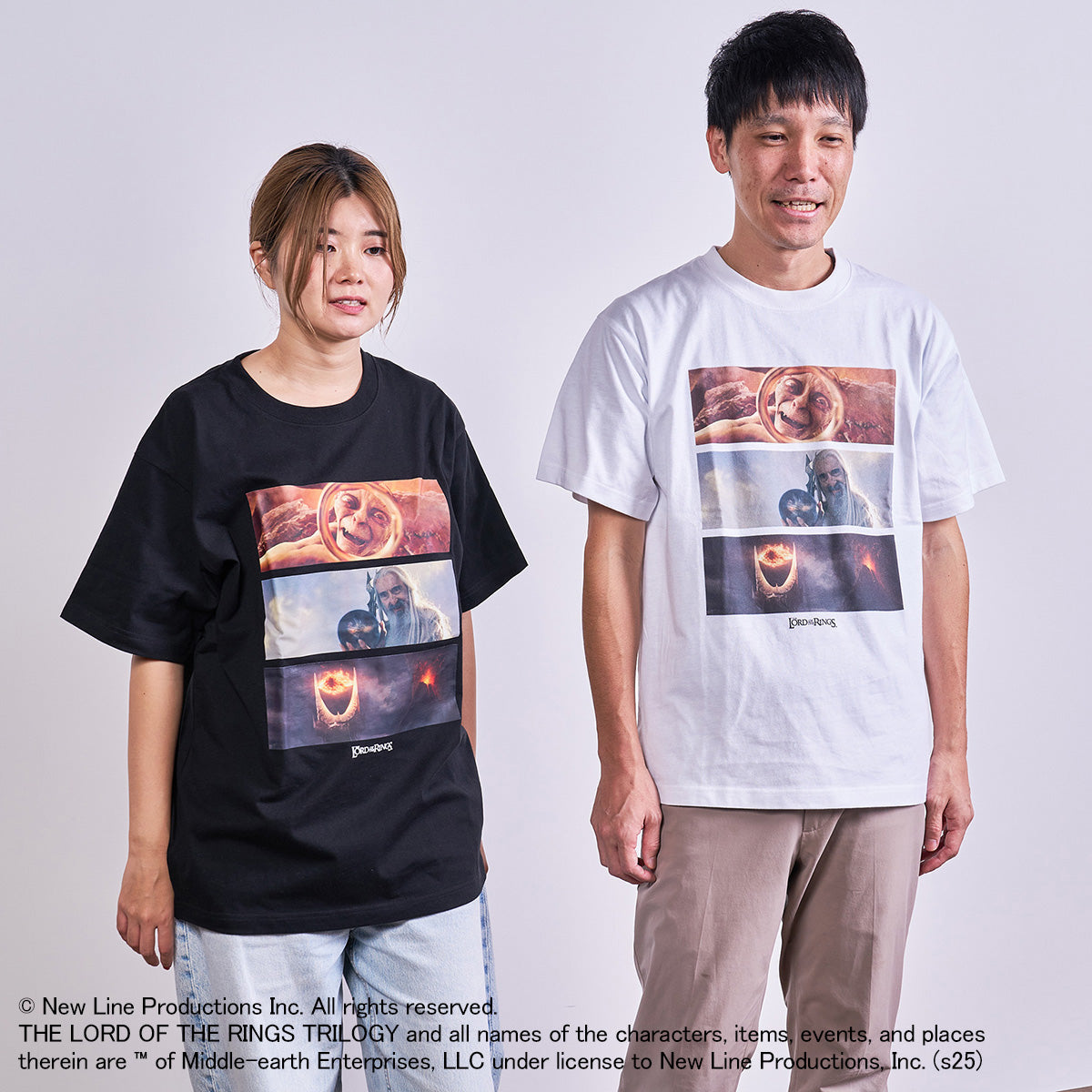 右:身長174cm Lサイズ着用、左:身長159cm Lサイズ着用