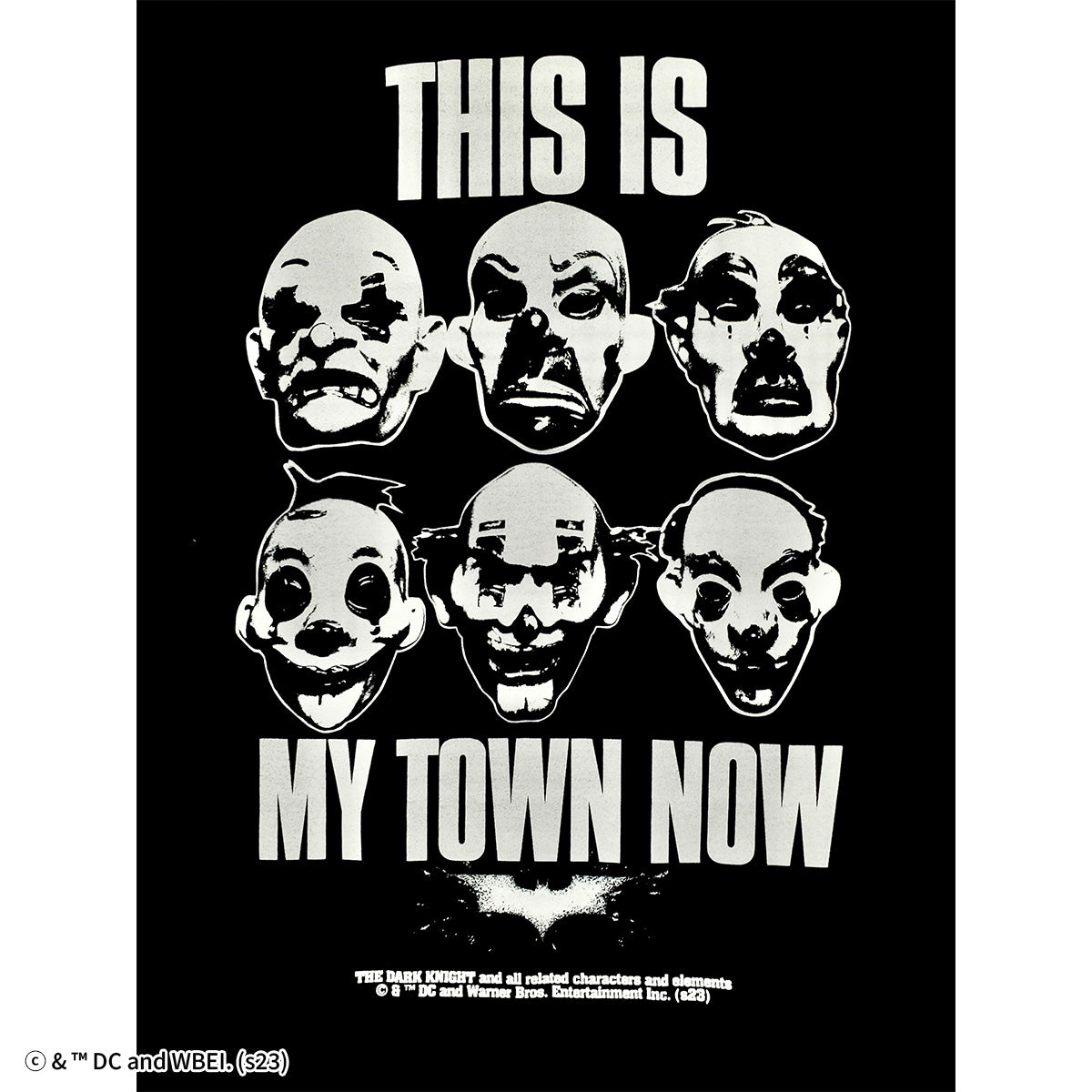 映画『ダークナイト』トリロジー ジョーカーTシャツ(サプライズ・ブラック)