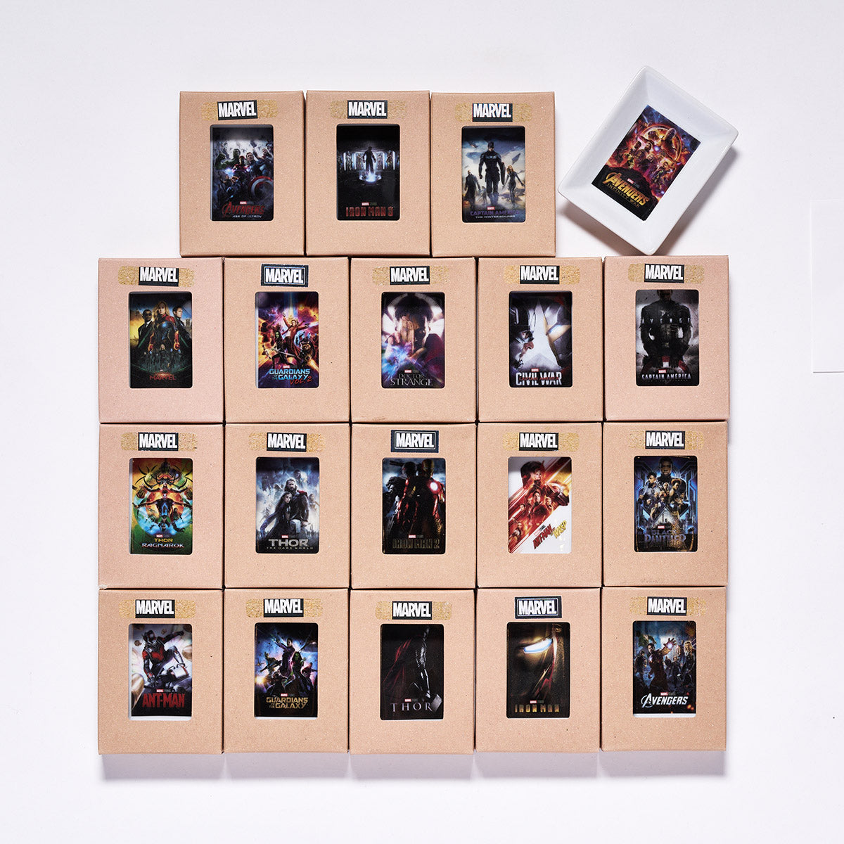 【マーベル/MARVEL】 歴代映画ポスター ミニプレート 19種セット