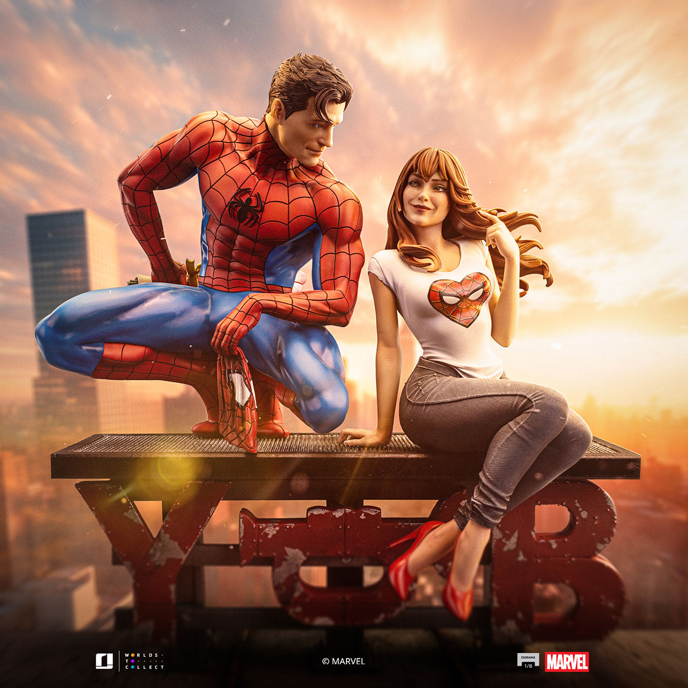 【マーベル/MARVEL】 スパイダーマン&M 1/6スケール フィギュア
