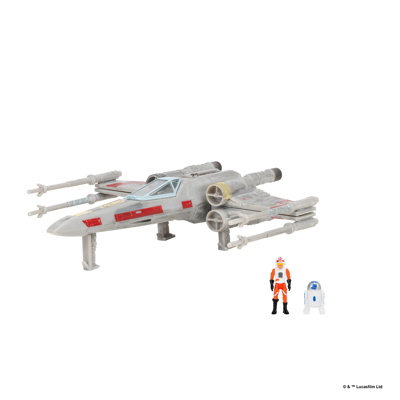 映画『スター・ウォーズ』「マイクロ・ギャラクシー」スターファイター・クラス シリーズ10 ルーク・スカイウォーカーのXウイング(アルマダ・エディション)/付属フィギュア:ルーク・スカイウォーカー、R2-D2