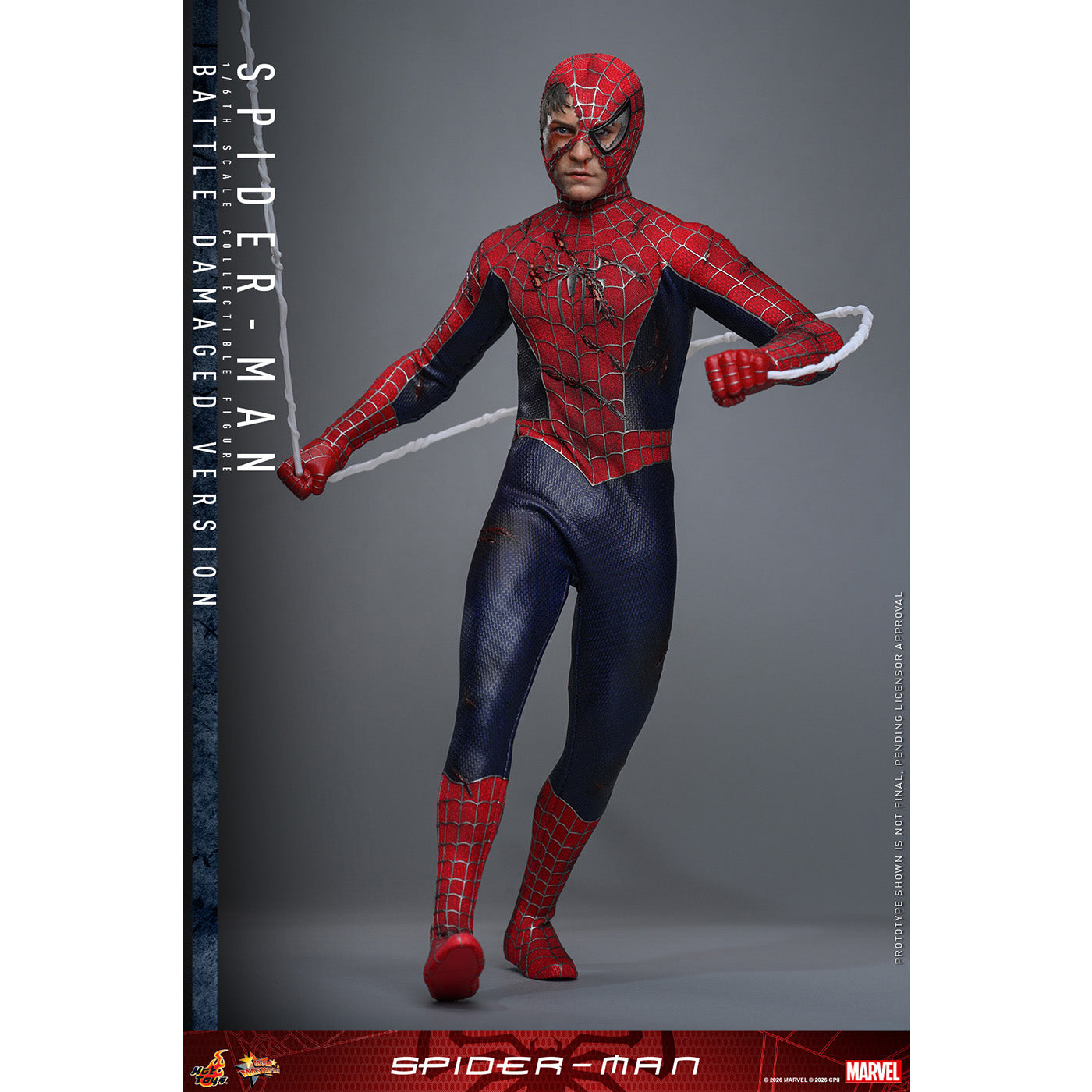 【ムービー・マスターピース】『スパイダーマン』1/6スケールフィギュア スパイダーマン(バトルダメージ版)