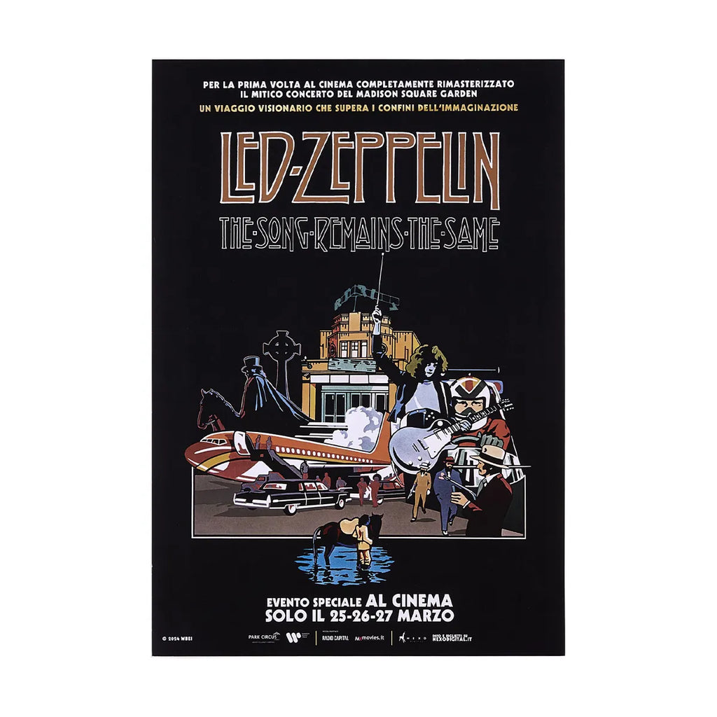 レッドツェッペリン 狂熱のライブ』 映画 ポスター イタリア