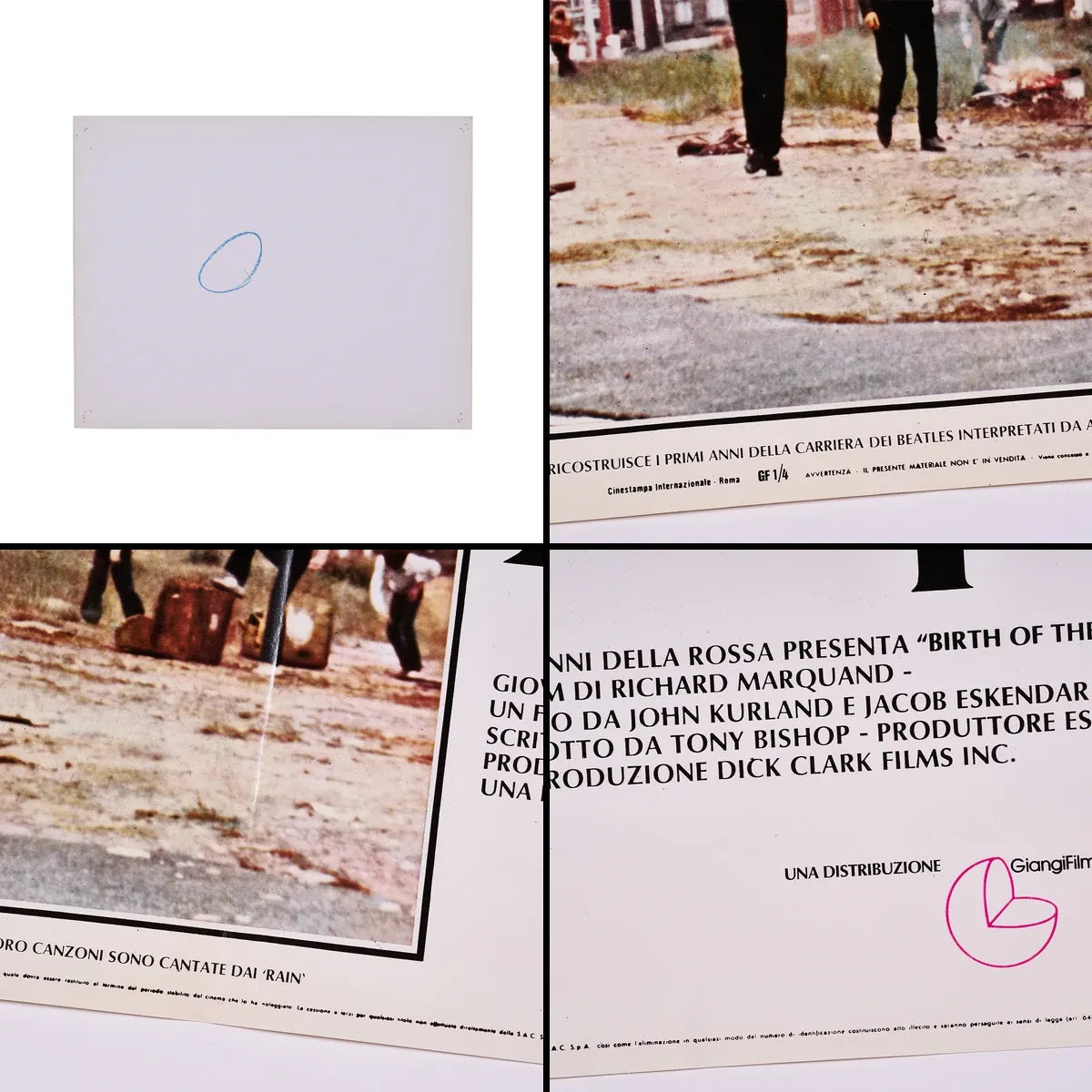 『ビートルズの誕生 Birth of The Beatles』 映画 ポスター イタリア オリジナル