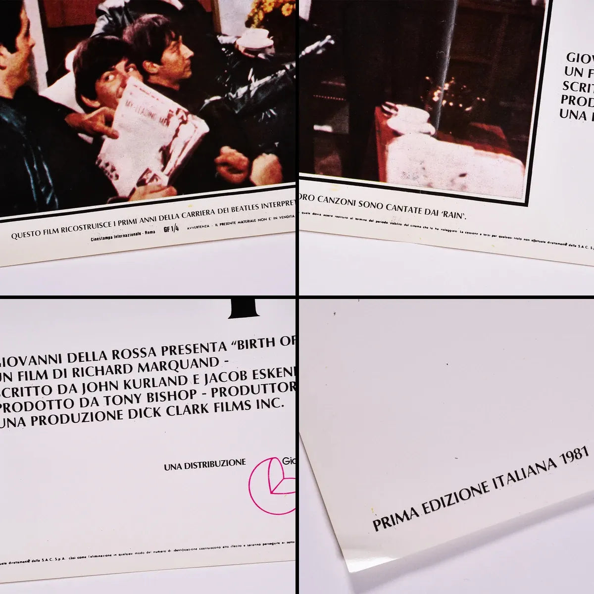 『ビートルズの誕生 Birth of The Beatles』 映画 ポスター イタリア オリジナル