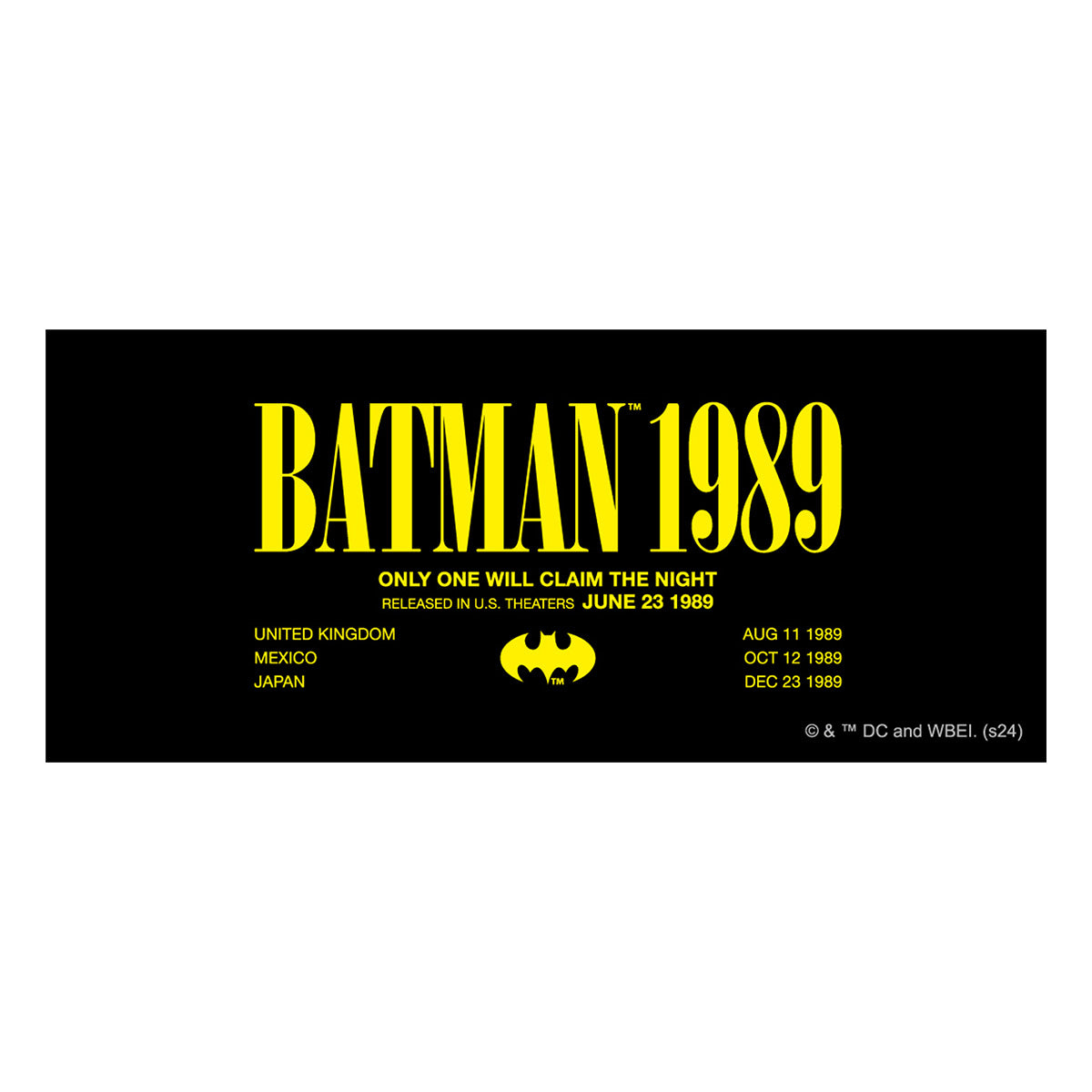 【DCコミックス】 映画 『バットマン』85周年 ステッカーセット(BATMAN 1989)