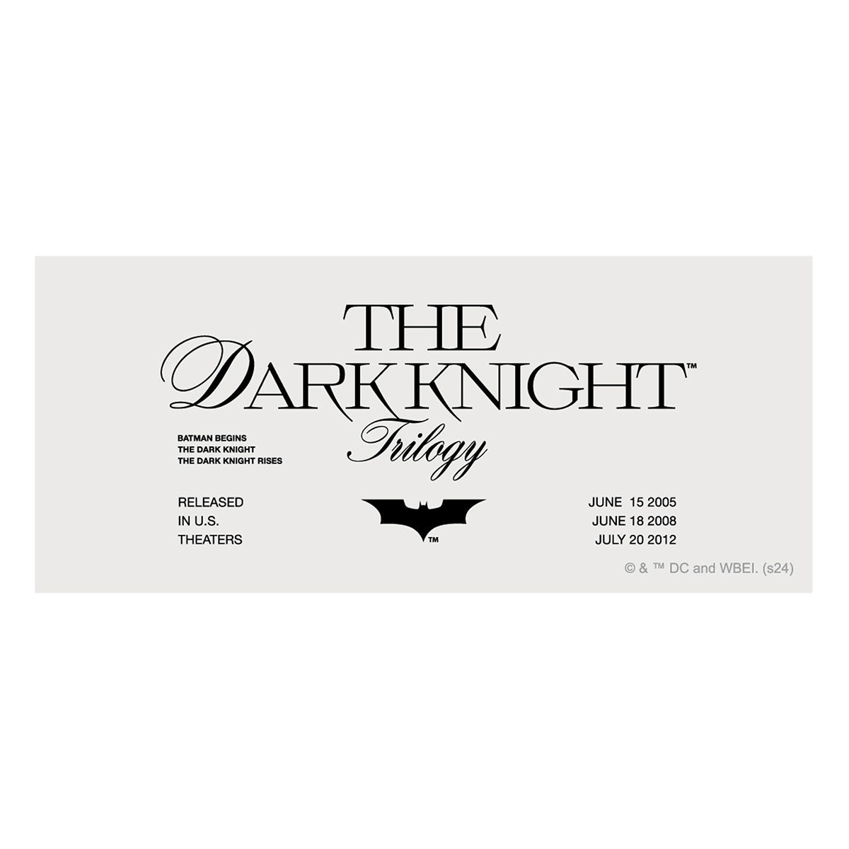 【DCコミックス】 映画 『バットマン』85周年 ステッカーセット(THE DARK KNIGHT TRILOGY)