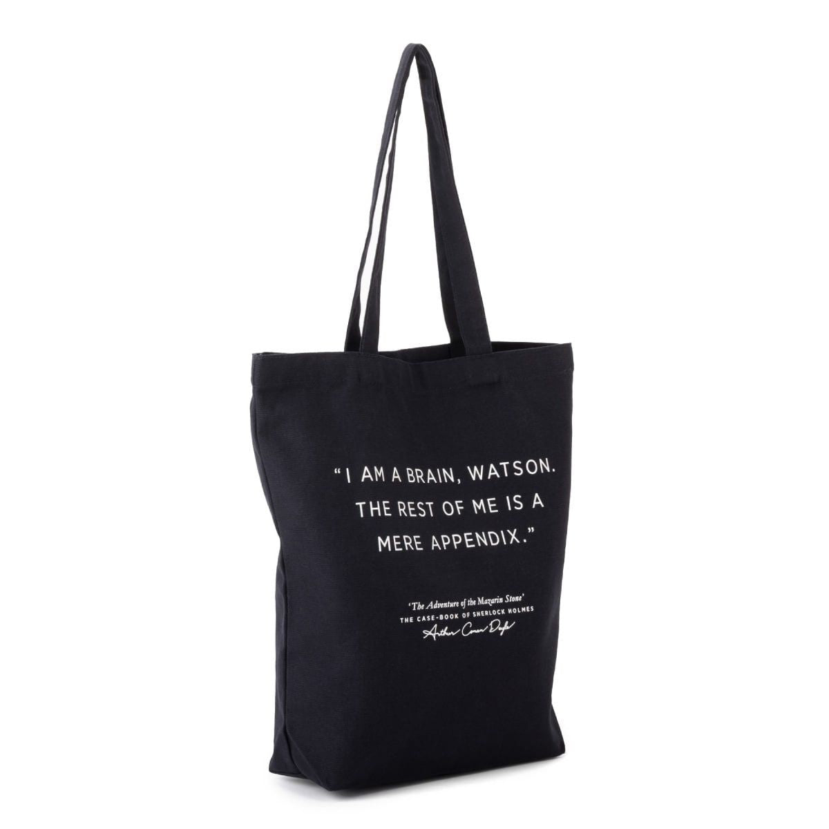 トートバッグ アーサー・コナン・ドイル ホームズ オーガニックコットン ミッドナイトブルー