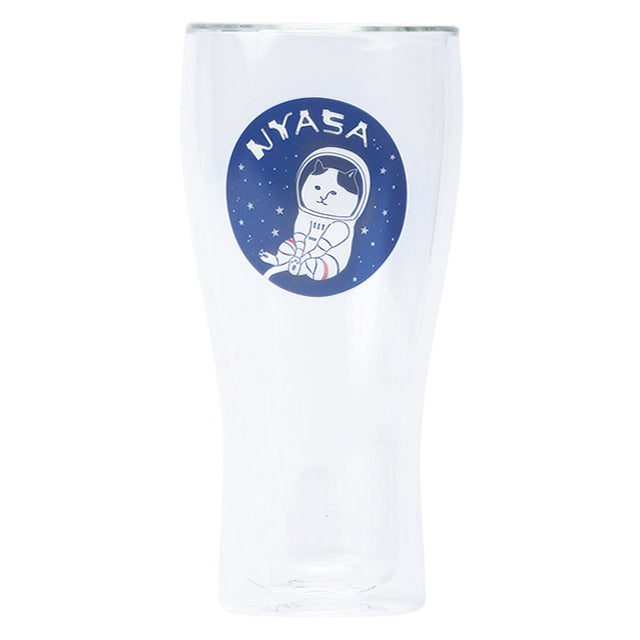 【宇宙グッズ】NYASAグッズ ダブルウォールビアグラス NYASA