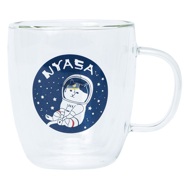 【宇宙グッズ】NYASAグッズ ダブルウォールガラスマグ NYASA