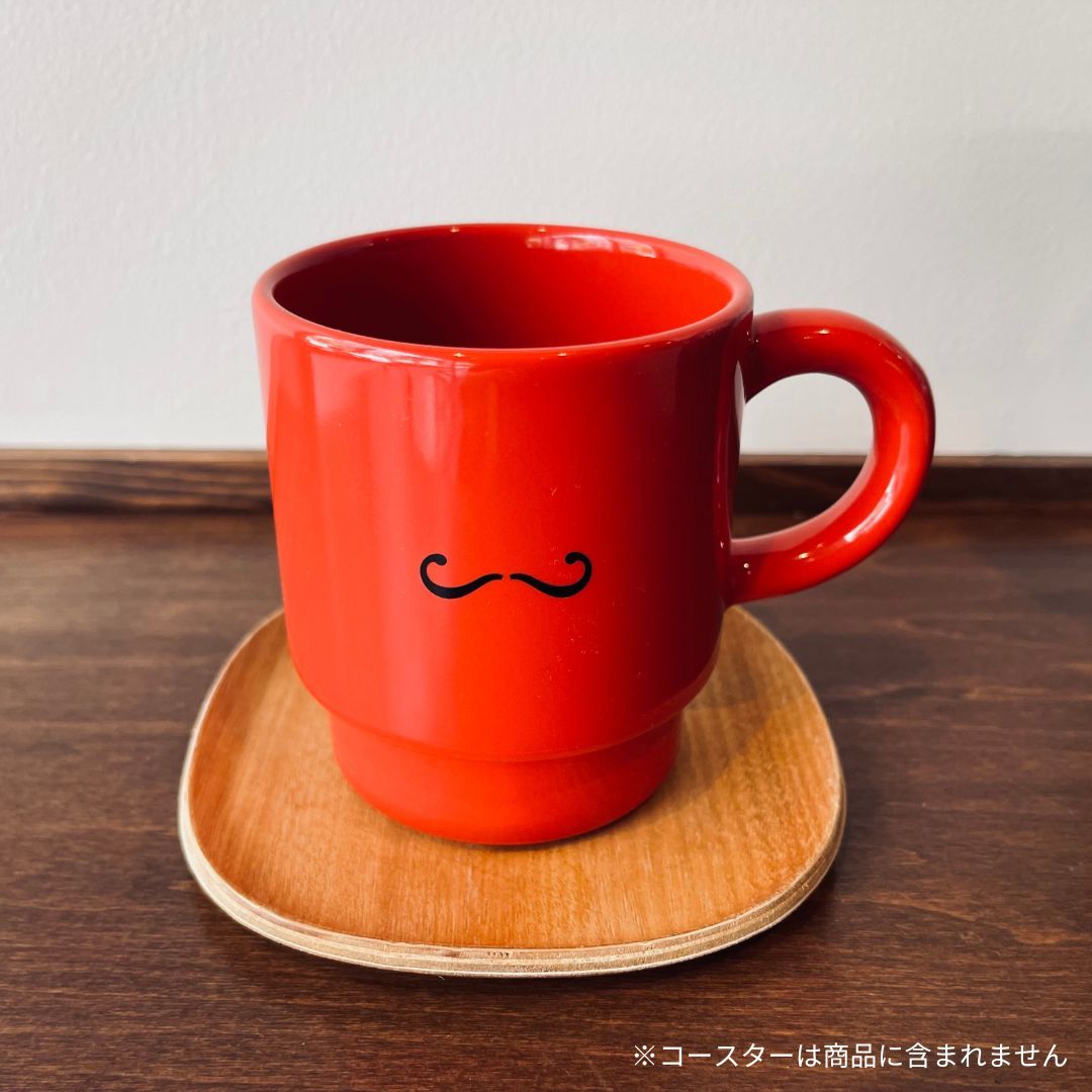 スタッキングマグカップ アガサ・クリスティー 「オリエント急行の殺人」 赤 ツヤ