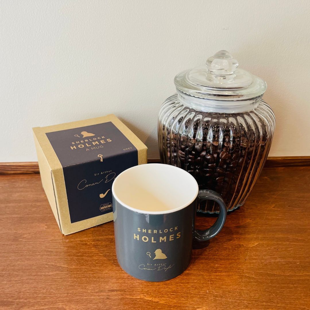 マグカップ ホームズ ネイビー/マットゴールド 360ml