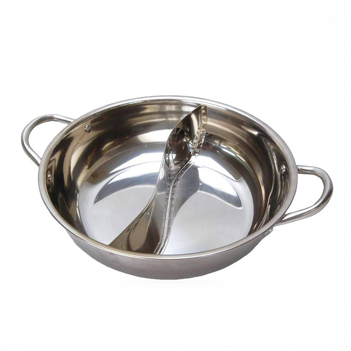 火鍋用仕切り鍋 ステンレス IH 対応 28cm Sichuan Hot Pot Stainless Pot|中国物産展