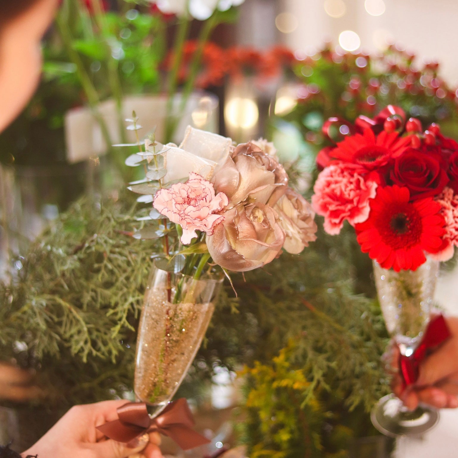 【Petaria flower】芸能人御用達店のシャンパンブーケ バレンタインスペシャル(販売期間:2/9(月)まで)