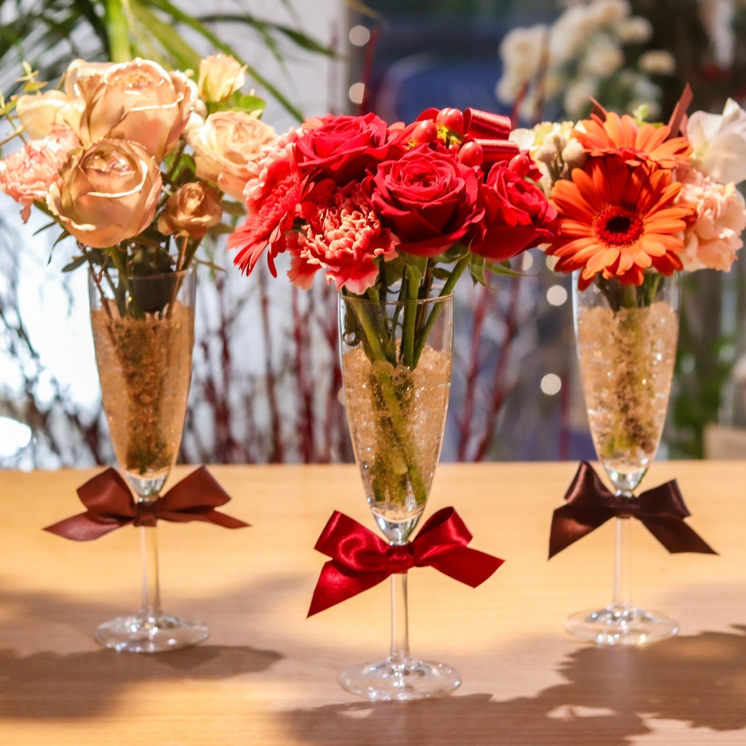 【Petaria flower】芸能人御用達店のシャンパンブーケ バレンタインスペシャル(販売期間:2/9(月)まで)