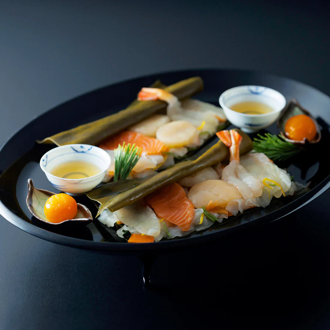 【下鴨茶寮】料亭の昆布〆- 漁味 -(2人前)