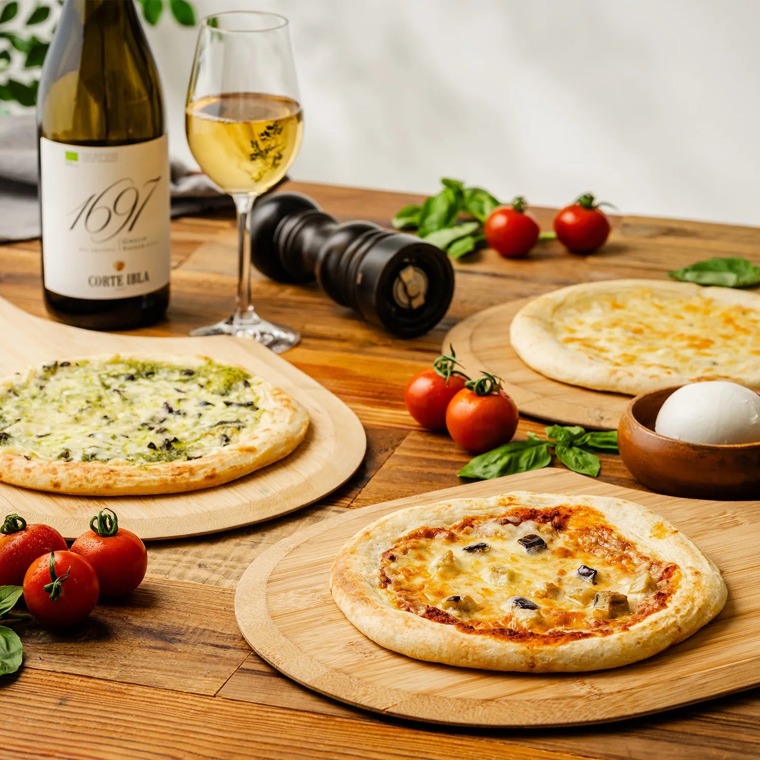 【西麻布】リストランテ アルポルト 片岡宏之監修3種のナポリ風ピッツァ 計6枚