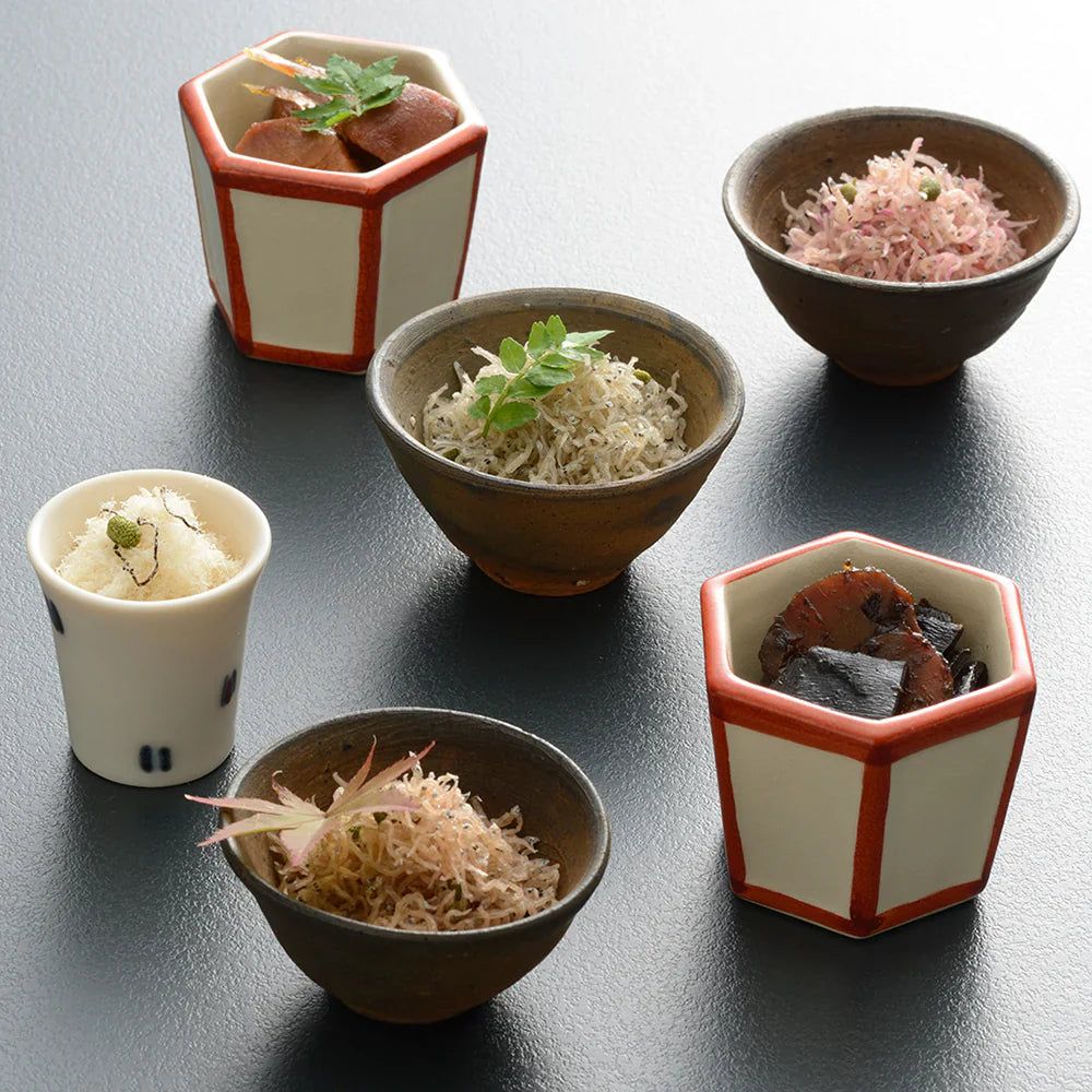 【下鴨茶寮】糺 「幸福」(ちりめん山椒、きんぴらまぐろ、松茸昆布、梅ちりめん、鯛そぼろ、しば漬けちりめん)