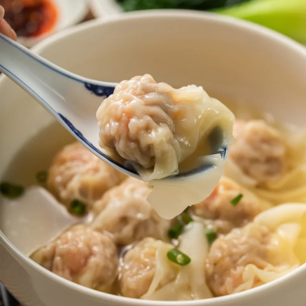 Frozen 香港文記雲呑麺 (ワンタンメン) 1人前セット Hong Kong Wonton Noodle|中国物産展