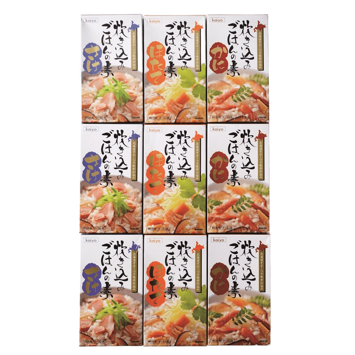 【海洋食品】炊き込みごはんの素3種セット|北海道物産展