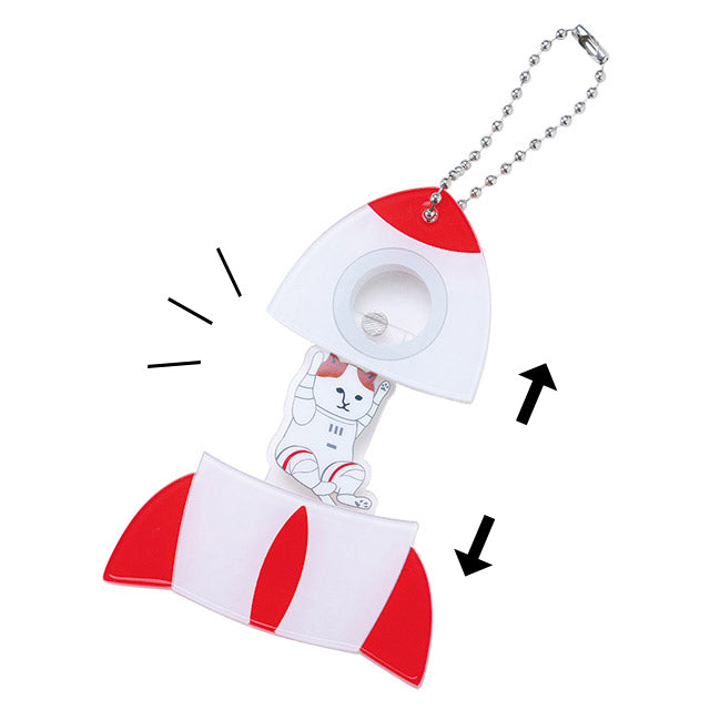 【宇宙グッズ】NYASAグッズ|パカッ!とアクキー ロケットNYASA