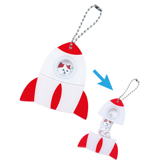 【宇宙グッズ】NYASAグッズ|パカッ!とアクキー ロケットNYASA