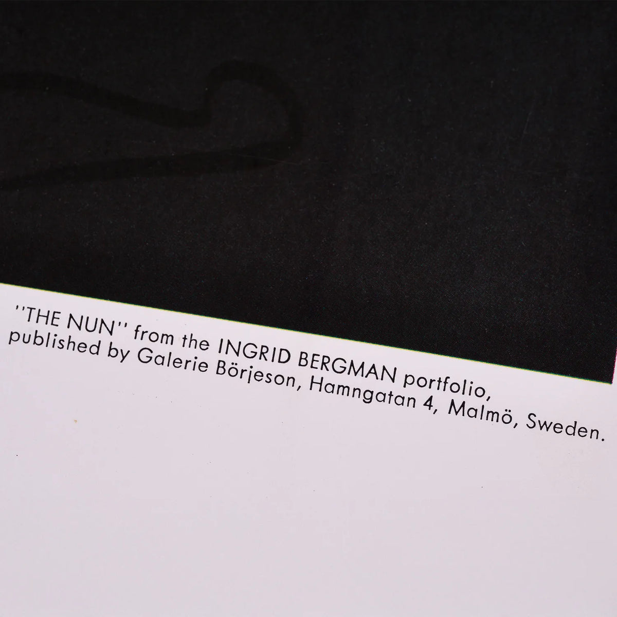 【アンディ・ウォーホル/ANDY WARHOL】Ingrid Bergman "THE NUN" - GALERIE BÖRJESON, SWEDEN 1983