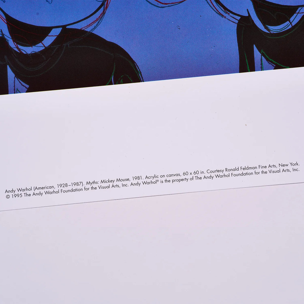 【アンディ・ウォーホル/ANDY WARHOL】MICKEY MOUSE -THE ART OF MICKEY MOUSE 1990s (Small) /B