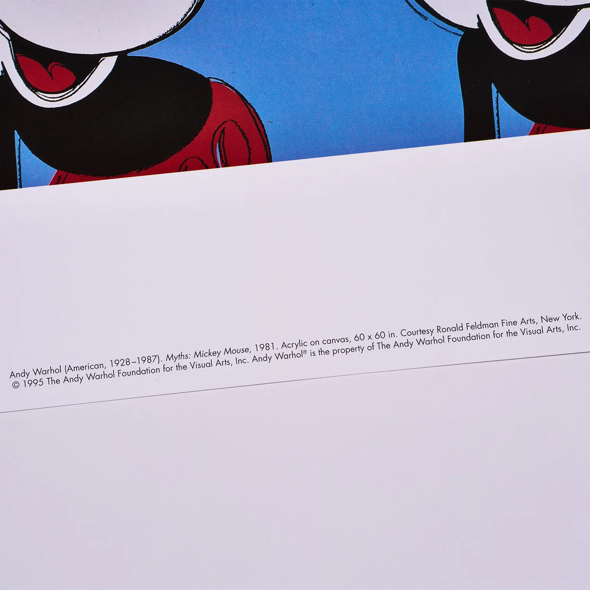 【アンディ・ウォーホル/ANDY WARHOL】MICKEY MOUSE -THE ART OF MICKEY MOUSE 1990s (Small) /C