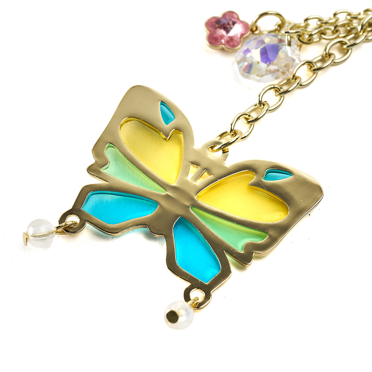 【ドラマW/ストロボ・エッジ】蝶々型ガラスキーホルダー