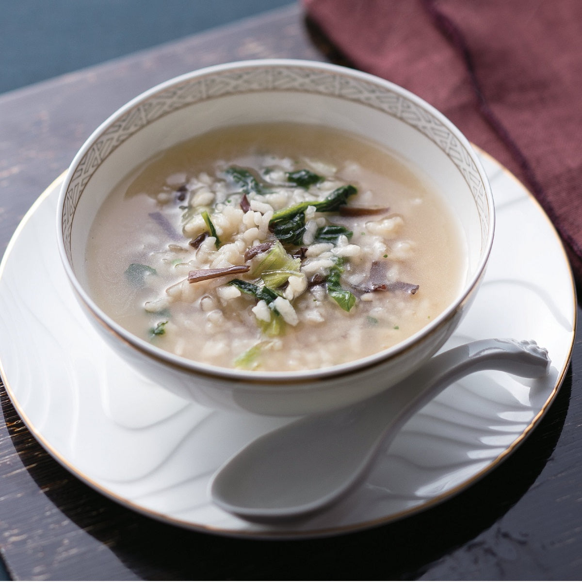 【銀座鹿鳴春】 鱶鰭粥(ふかひれかゆ)