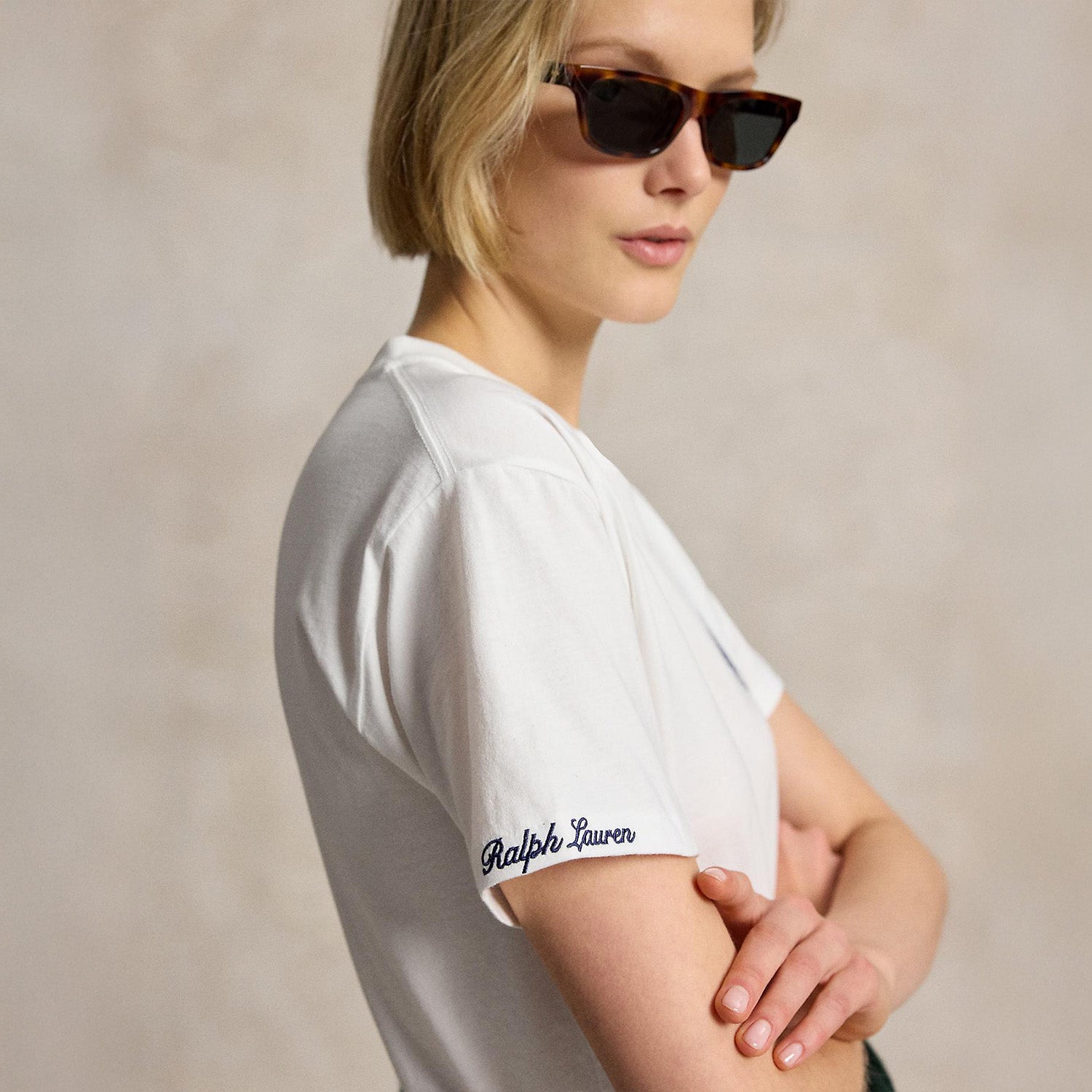 ウィンブルドン クラシック フィット コットン Tシャツ ポロ ラルフ ローレン