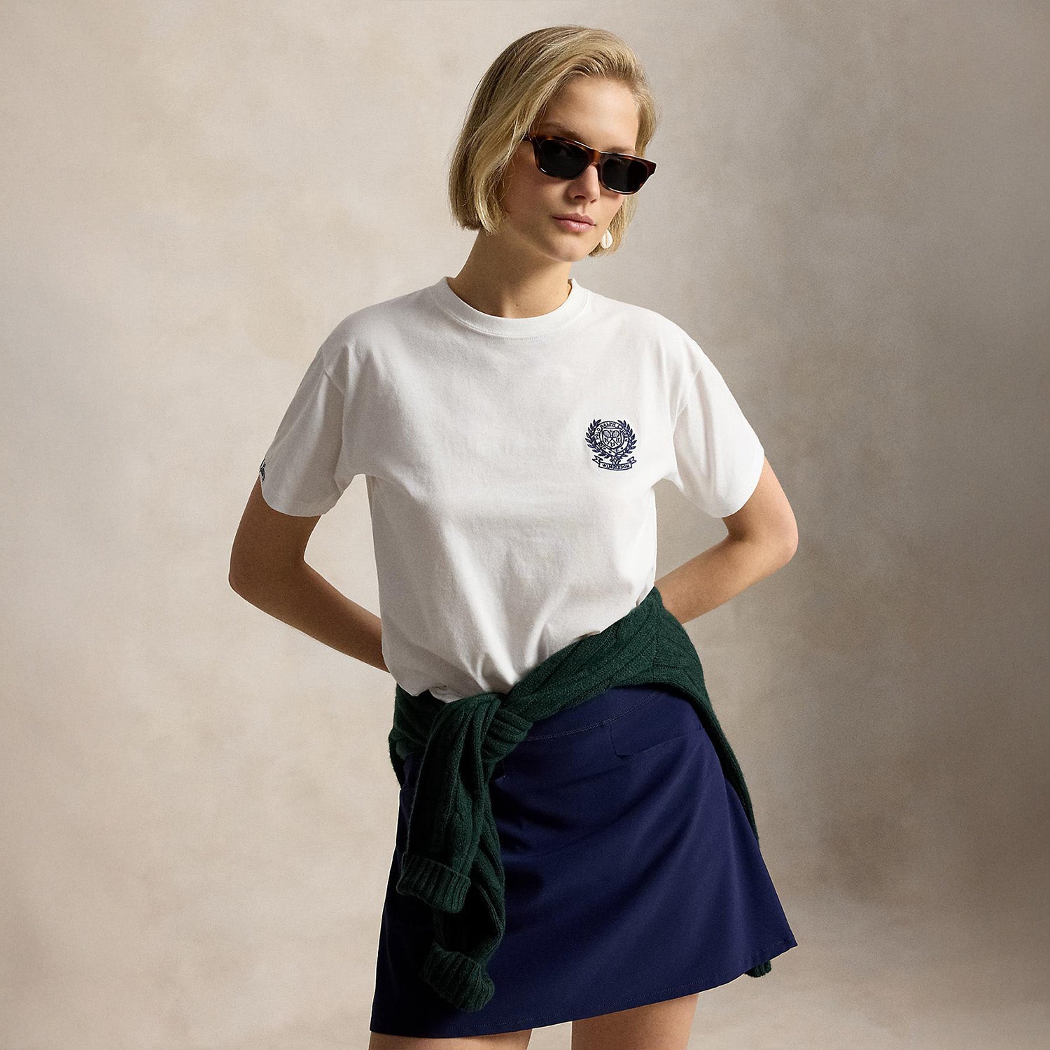 ウィンブルドン クラシック フィット コットン Tシャツ ポロ ラルフ ローレン