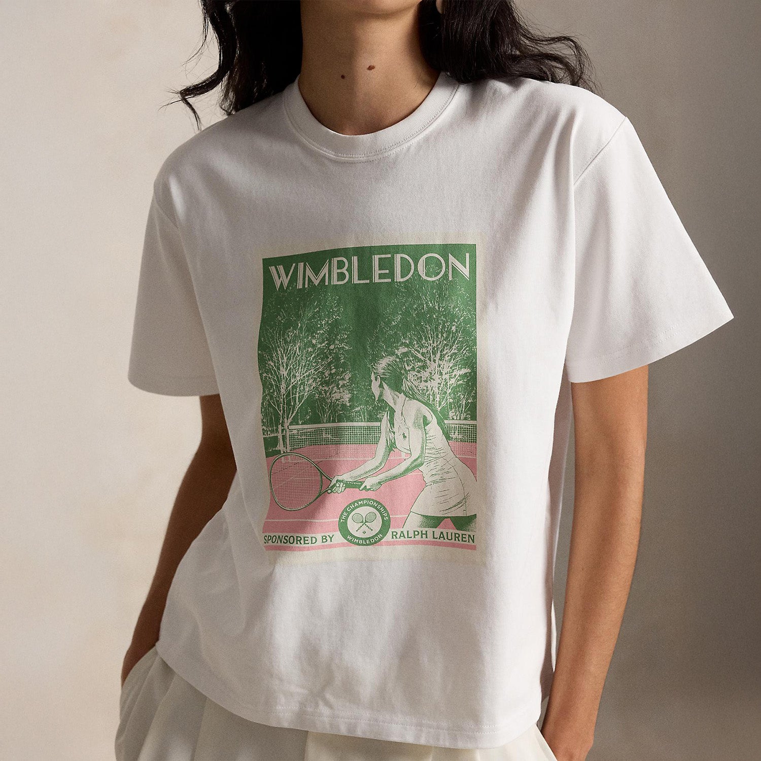 ウィンブルドン グラフィック コットン ジャージー Tシャツ ポロ ラルフ ローレン